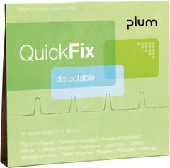 QUICK FIX DETEKTIERBARE PFLASTER MIT METALLELEMENT, 45 STÜCK