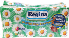 PAPIER TOALETOWY RUMIANKOWY REGINA, 3-WARSTWOWY – 8 LUB 12 ROLEK