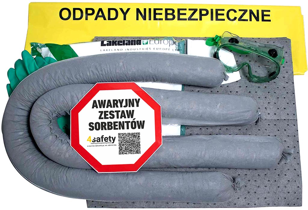 ZESTAW SORBENTÓW ADR DO SZYBKIEGO USUWANIA WYCIEKÓW - 25 L