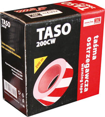 TAŚMA OSTRZEGAWCZA DWUSTRONNA POLIETYLEN 200M X 70MM