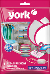 ULTRA-DURABLE VACUUM STORAGE BOX 60X70X34 CM