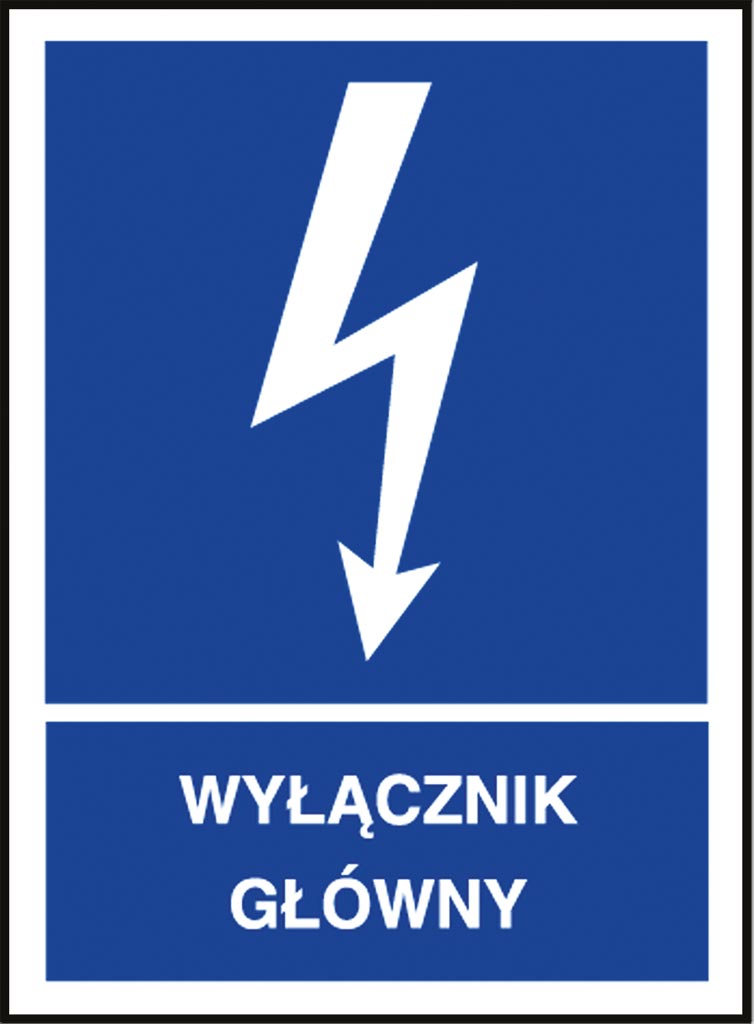 PLAQUE DE SIGNALISATION "DISJONCTEUR PRINCIPAL" 74X105 MM