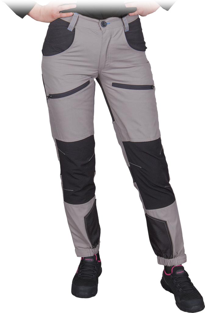 PANTALON DE TRAVAIL FEMME HOBBER AVEC RENFORTS ET INSERTS ÉLASTIQUES
