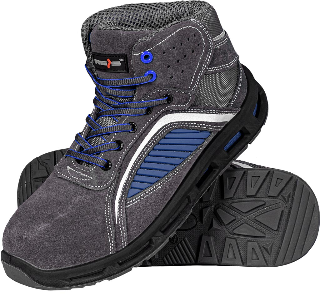REIS ATOMIC SUEDE LEATHER SAFETY BOOTS WITH STEEL TOE CAP