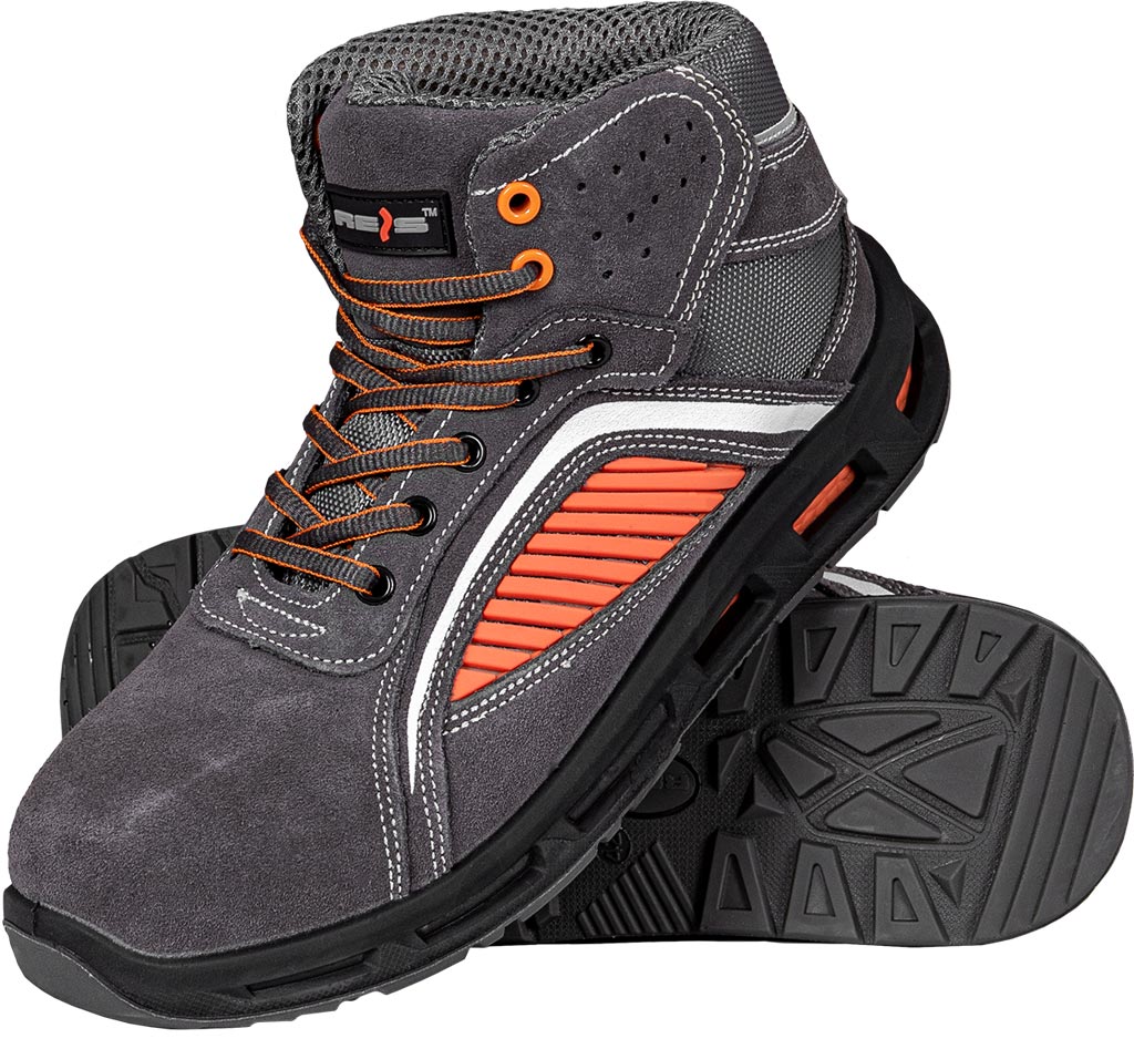 REIS ATOMIC SUEDE LEATHER SAFETY BOOTS WITH STEEL TOE CAP