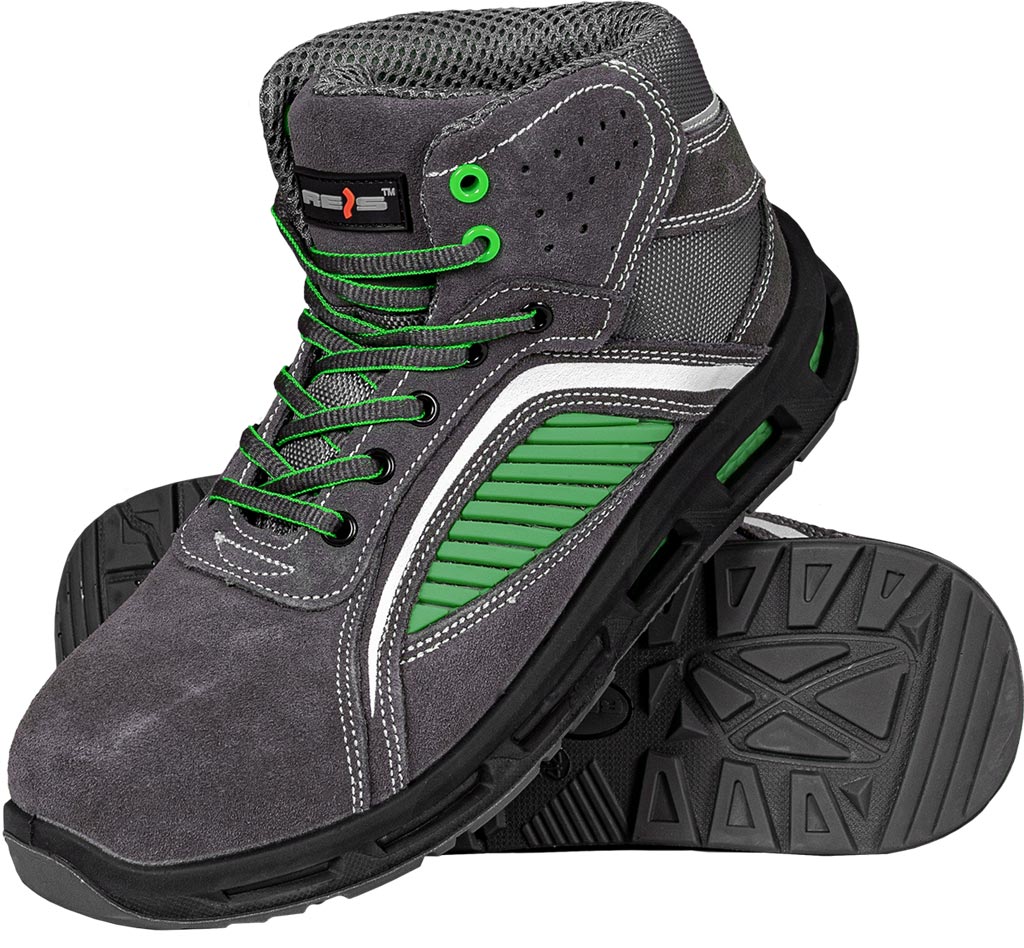 REIS ATOMIC SUEDE LEATHER SAFETY BOOTS WITH STEEL TOE CAP