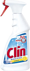 LEMON SCENTED WINDOW CLEANER BY CLIN, 500 ML – STREAK-FREE SHINE