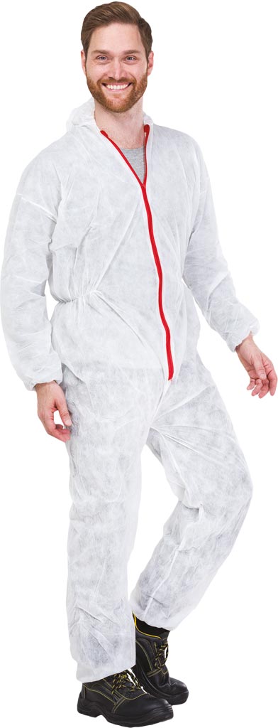 PROFESSIONAL PAINTER'S POLYPROPYLENE COVERALL WITH HOOD