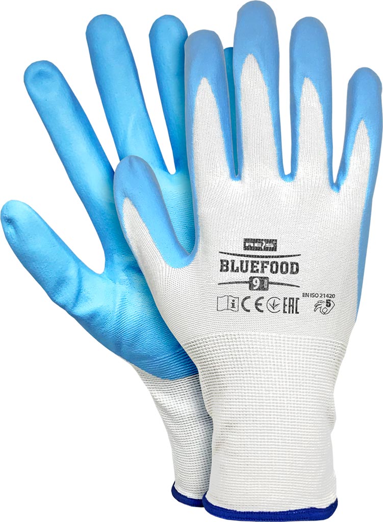 NITRILE FOAM COATED NYLON & ELASTANE GLOVES, EN ISO 21420 COMPLIANT