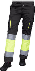 PANTALON DE SÉCURITÉ FLEXIBLE FRAUBAX POUR FEMMES AVEC BANDES RÉFLÉCHISSANTES