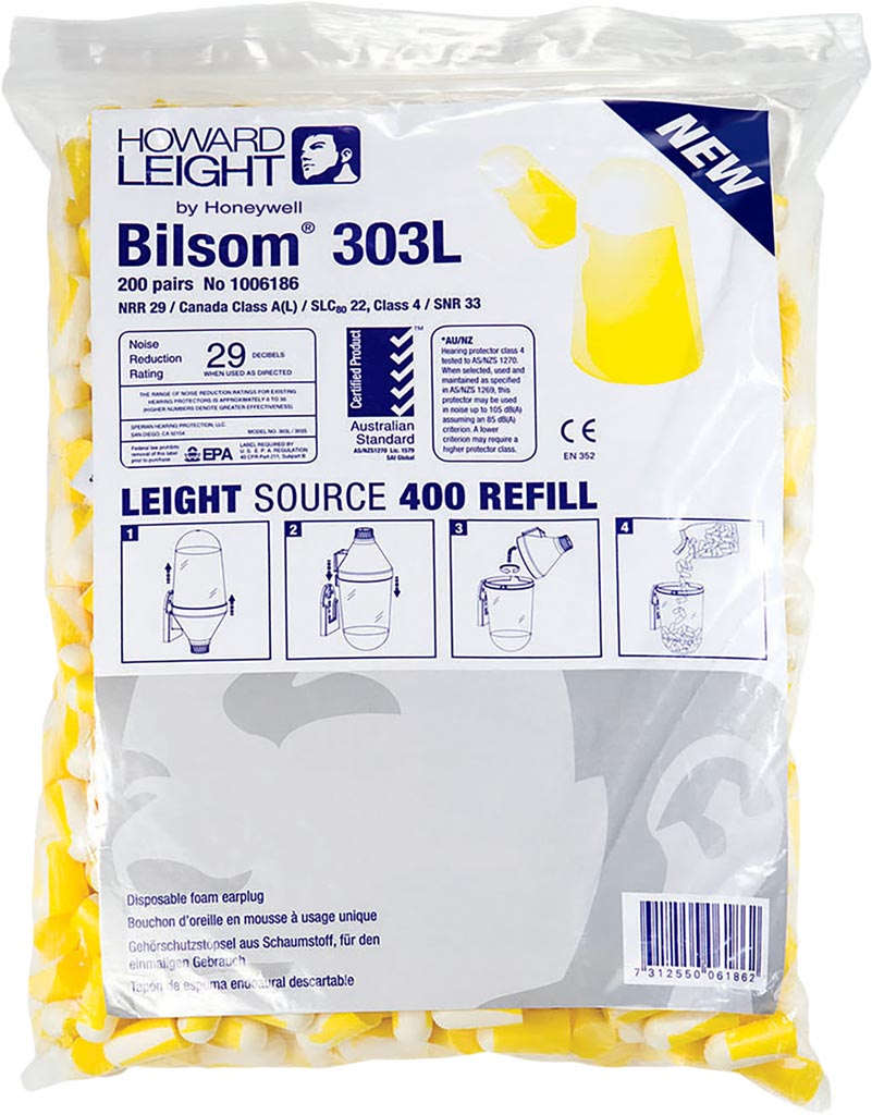 BOUCHONS D'OREILLES ANTI-BRUIT HONEYWELL BILSOM 303L, CONFORT SUPÉRIEUR