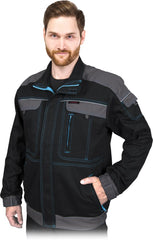 COTTON REFLECTIVE SAFETY SWEATSHIRT WITH ZIP-UP FRONT AND MULTIPLE POCKETS