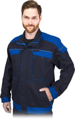 COTTON REFLECTIVE SAFETY SWEATSHIRT WITH ZIP-UP FRONT AND MULTIPLE POCKETS