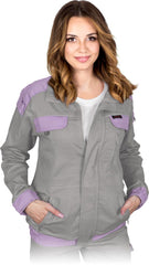 HIGH-VISIBILITY COTTON WORK JACKET WITH REFLECTIVE SAFETY FEATURES