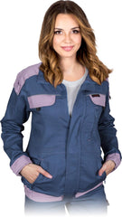 HIGH-VISIBILITY COTTON WORK JACKET WITH REFLECTIVE SAFETY FEATURES