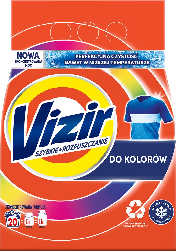 VIZIR PROSZEK DO PRANIA – SKUTECZNOŚĆ I ŚWIEŻOŚĆ ALPINE FRESH