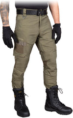 TACTICAL GUARD TROUSERS WITH MULTIFUNCTIONAL POCKETS AND REINFORCED KNEES