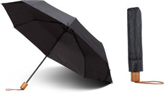 TASCHENREGENSCHIRM MIT HOLZGRIFF UND NYLON BEZUG