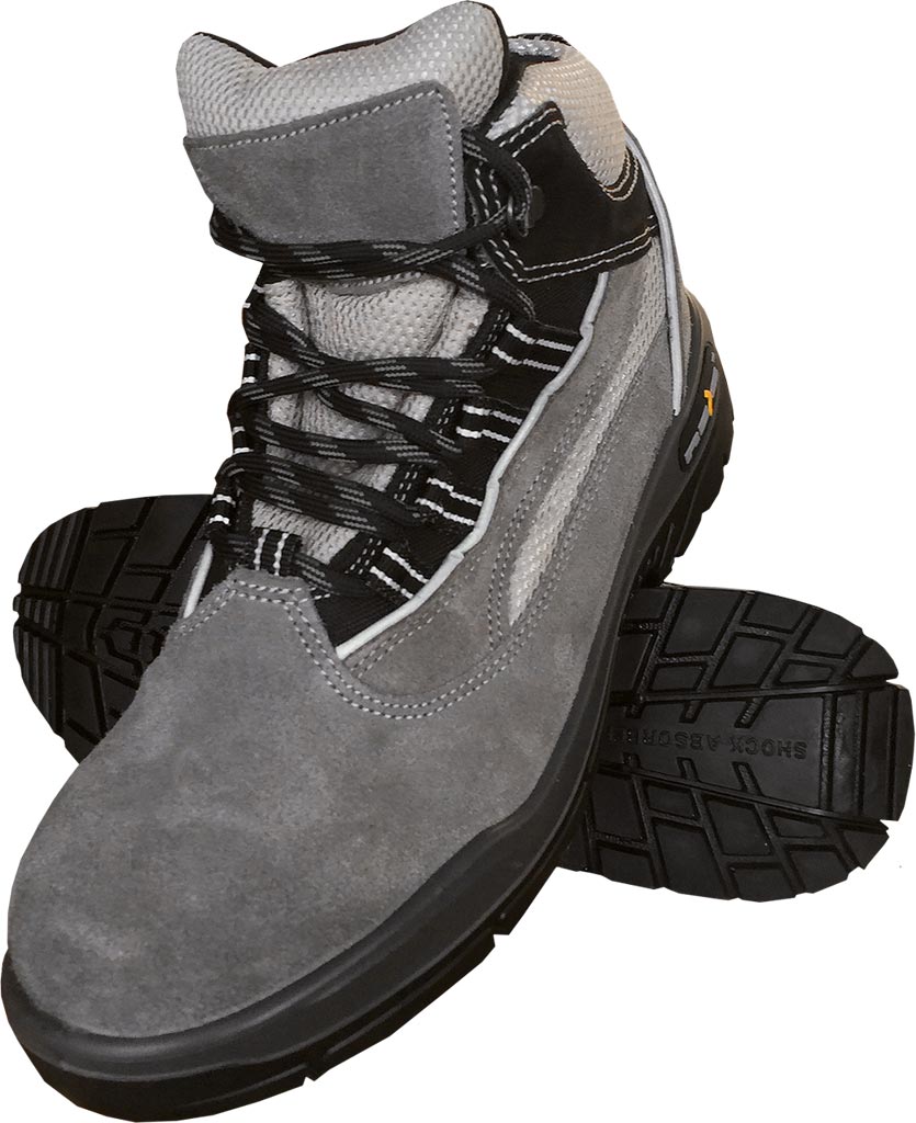 DURABLE SUEDE LEATHER SAFETY BOOTS WITH STEEL TOE CAP