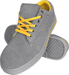 BUTY OCHRONNE SNEAKER ZE SKÓRY ZAMSZOWEJ, ANTYPOŚLIZGOWE Z PODNOSKIEM STALOWYM