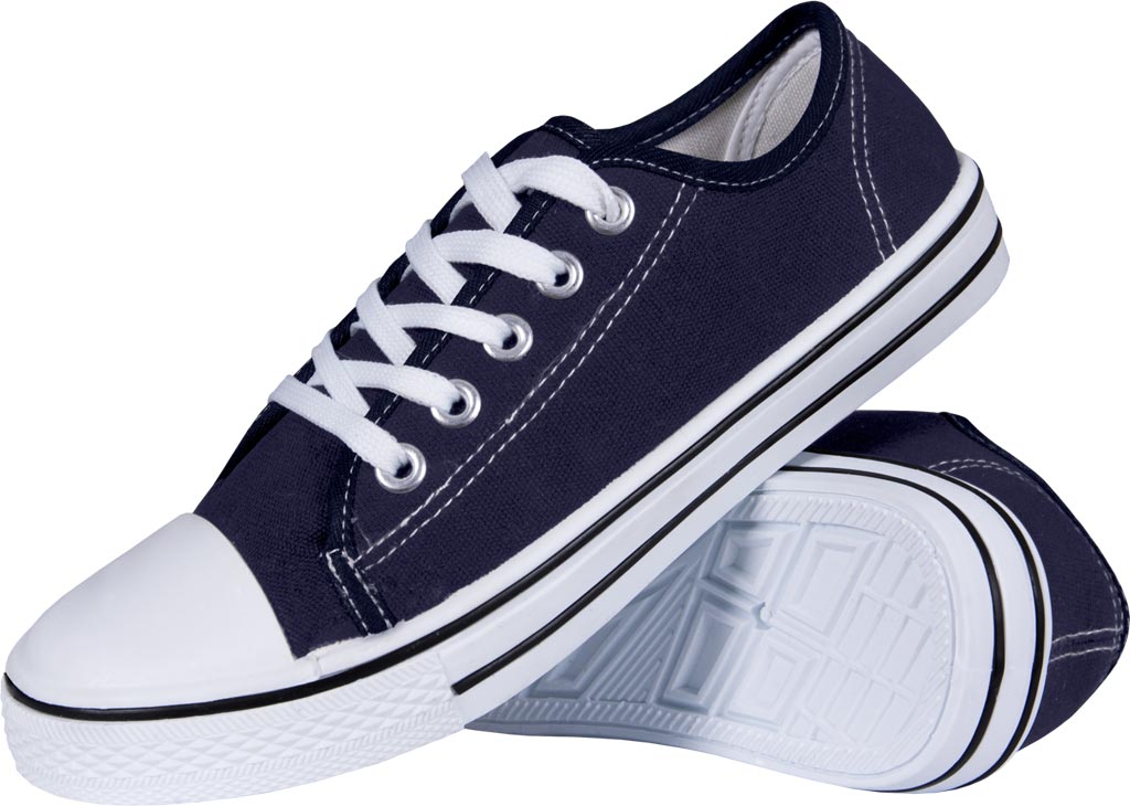 JEANSOWE BUTY SPORTOWE TRAMPER Z PODESZWĄ PVC DLA MĘŻCZYZN