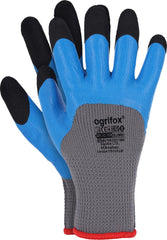 BLUE FOAM LATEX COATED SAFETY GLOVES FOR CONSTRUCTION AND TRANSPORT