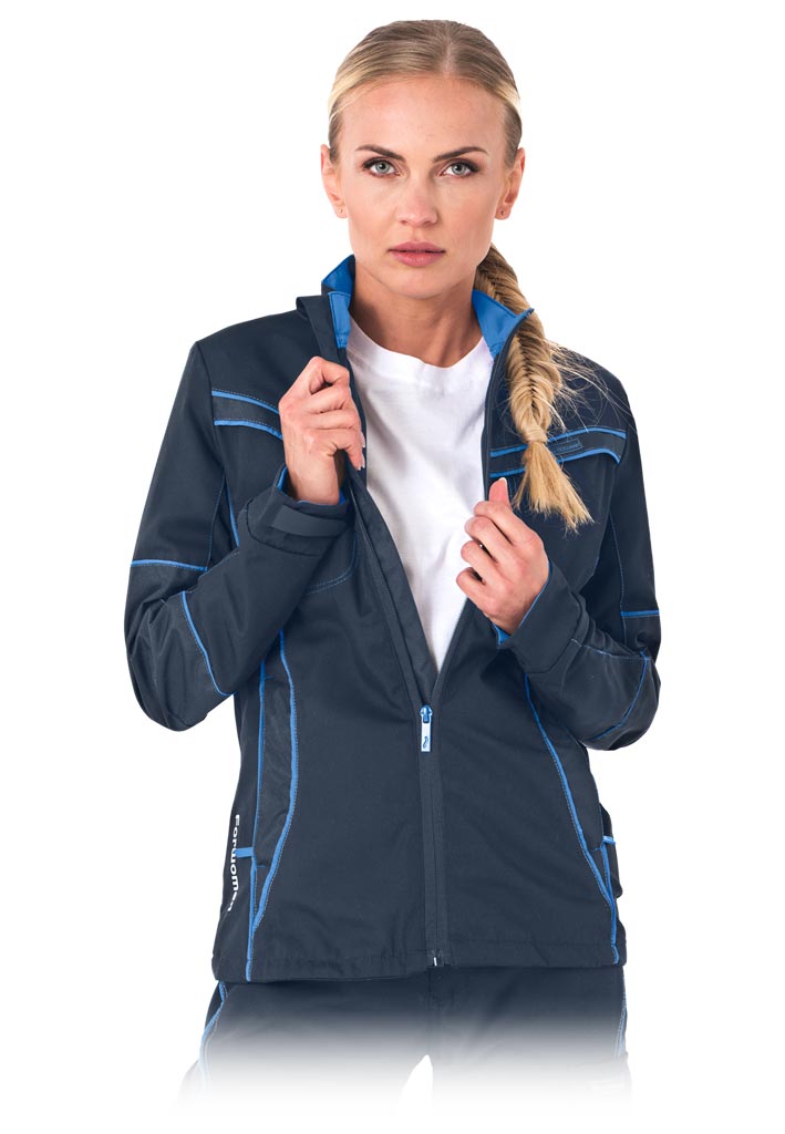 L.HOLLMAN WOMEN'S CANVAS PROTECTIVE JACKET WITH FLEXIBLE FIT