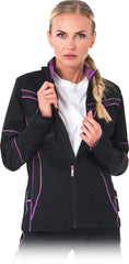 L.HOLLMAN WOMEN'S CANVAS PROTECTIVE JACKET WITH FLEXIBLE FIT