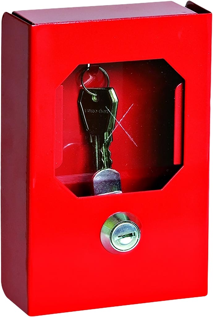 ARMOIRE DE SÉCURITÉ POUR CLÉS D'ÉVACUATION AVEC VITRE EN PLEXIGLAS