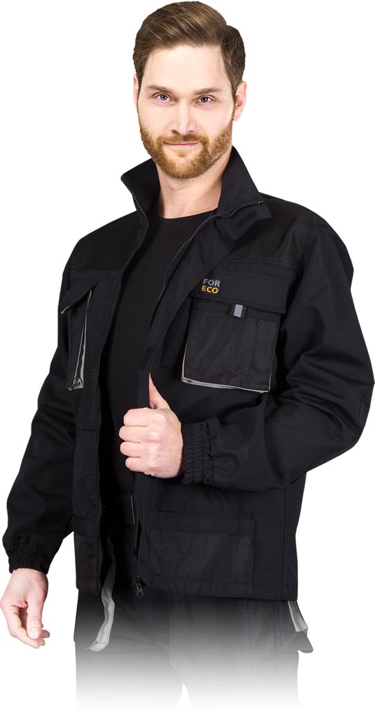 MEN'S DURABLE WORK SWEATSHIRT WITH REINFORCED ELBOWS AND MULTIPLE POCKETS