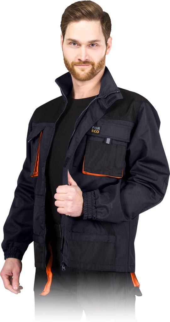 MEN'S DURABLE WORK SWEATSHIRT WITH REINFORCED ELBOWS AND MULTIPLE POCKETS