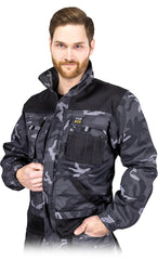 MEN'S DURABLE WORK SWEATSHIRT WITH REINFORCED ELBOWS AND MULTIPLE POCKETS